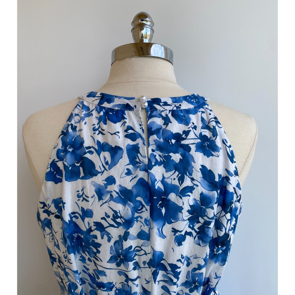 Linen Vibes Fit & Flare Midi Dress Floral sz XL - Picture 12 of 16